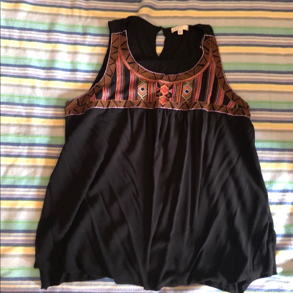 Plus size sleeveless top
